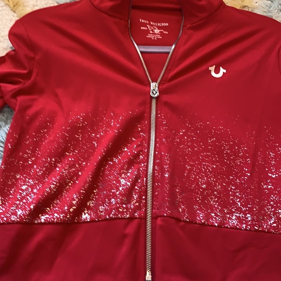 True religion crop shimmer zip up. - Picture 16 of 16